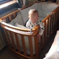 Lettino in legno Foppa Pedretti usato