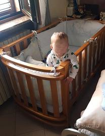 Lettino in legno Foppa Pedretti usato