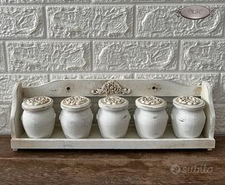 Mensola portaspezie Shabby Chic