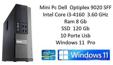 Dell Optiplex 9020 SFF i3-4160 8Gb SSD Windows 11