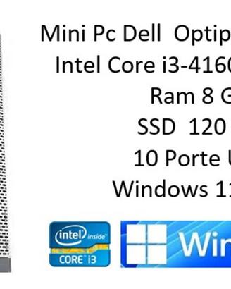 Dell Optiplex 9020 SFF i3-4160 8Gb SSD Windows 11