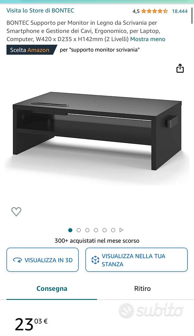 Supporto in legno per pc/monitor - Arredamento e Casalinghi In vendita a  Milano