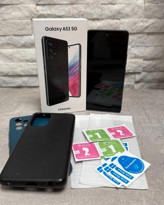 Samsung Galaxy A53 5G - scatola, 2 cover e 2 vetri