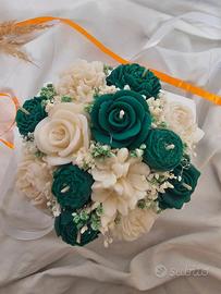 Bouquet di Candele Artistiche in Cera di Soia 