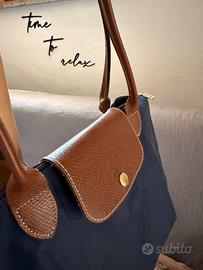 Borsa Longchamp originale color blu scuro