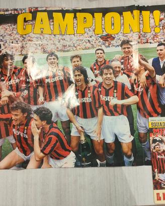 Rivista Milan 13° Scudetto + Poster Gigante