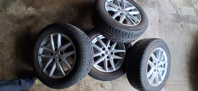 ruote cerchi lega + gomme neve 215/60/16