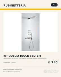KIT DOCCIA TERMOSTATICO COMPLETO BLOCK SYSTEM