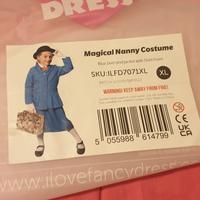 Costume da bambinaia magica XL 9-10 anni