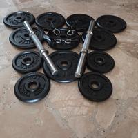 coppia Manubri palestra, 8x 2 kg, 4x1kg