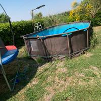 Piscina bestway con oblò 488 cm di lunghezza