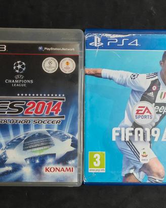 2 videogiochi calcio PS2 e ps3