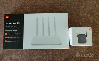 Xiaomi router 4c + Mi wi-fi range extender pro