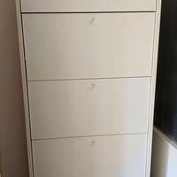 Scarpiera in legno a 5 ante