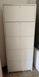 Scarpiera in legno a 5 ante