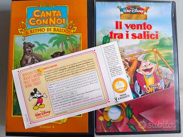 Lotto 2 VHS Disney + Rara Cartolina 1993 (CIB/Set)