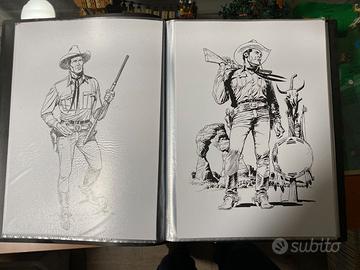 Portfolio TEX 47 stampe su cartoncino A4 disegni