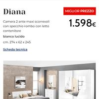 Camera matrimoniale senza letto