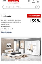 Camera matrimoniale senza letto