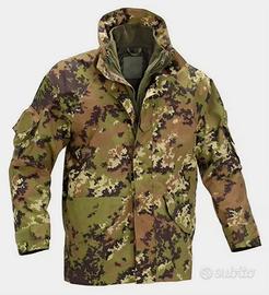 Parka giacca vegetato in goretex