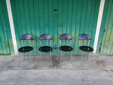 ZANOTTA: 4 sedie TONIETTA design ENZO MARI 1985