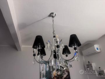 Lampadario acciaio