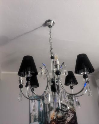 Lampadario acciaio