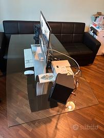 Scrivania in vetro per ufficio