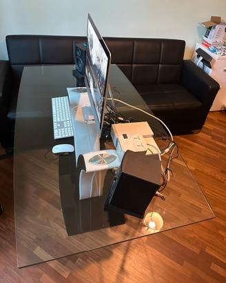 Scrivania in vetro per ufficio