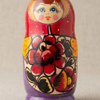 Matrioska russa originale in legno Dipinta a mano