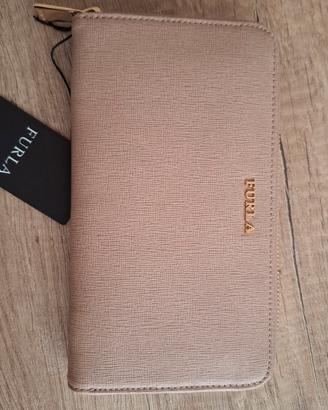 Portafoglio/borsello da donna beige cipria