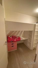 Letto ponte ikea con armadio e materasso