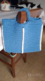 borsa mare fatta all' uncinetto 