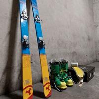 Kit Scialpinismo completo: sci, peli, scarponi 42