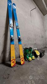 Kit Scialpinismo completo: sci, peli, scarponi 42