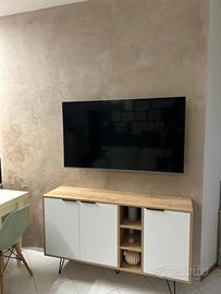Madia/ Mobile Tv Rovere/Bianco