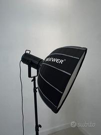 Neewer Faretto Softbox Stativo Luce Video Foto