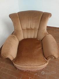 Poltrona salotto in velluto