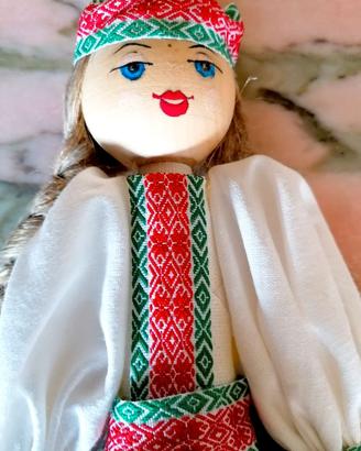 BAMBOLINA COSTUME FOLKLORICO BIELORUSSIA ANNI '60