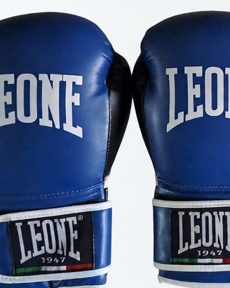 Guantoni LEONE 10 OZ colore BLU mai usati