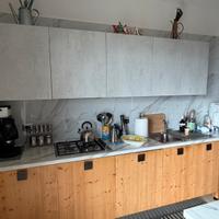 Cucina completa 380+120 cm in vero legno di pino