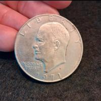 Moneta commemorativa '1 Dollaro Eisenhower del 71'