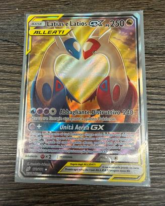 CARTA POKEMON LATIAS E LATIOS GX ALLEATI 170/181