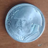 Italia - 20 Lire 1928 Mussolini 1943 - Argento-