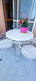 Tavole e sedie da giardino/ balcone anni 80
