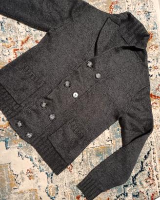 Cardigan in lana merino