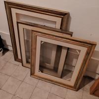 cornici per quadri, legno, con vetro