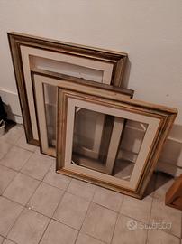 cornici per quadri, legno, con vetro