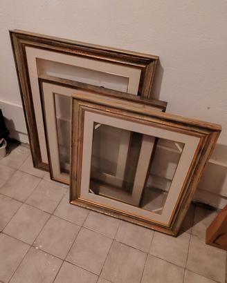cornici per quadri, legno, con vetro