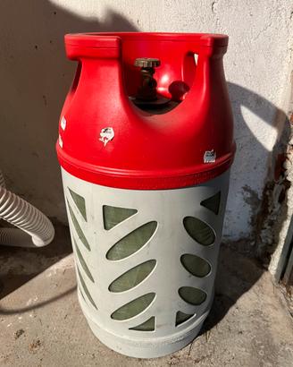 Bombola del gas in vetroresina da 10kg vuota